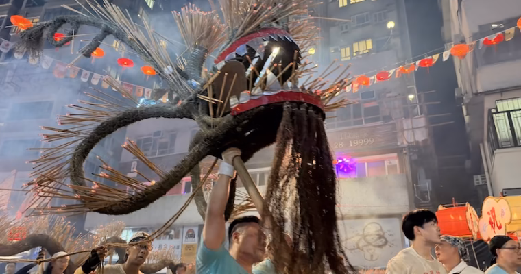 The Fire Dragon of Mid-Autumn Festival in Tai Hang